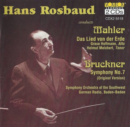 Gustav Mahler (1860-1911), Anton Bruckner (1824-1896), Hans Rosbaud, Grace Hoffman & Helmut Melchert - Hans Rosbaud conducts (2 CD)