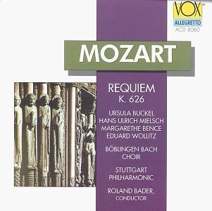 Wolfgang Amadeus Mozart (1756-1791), Roland Bader, Stuttgarter Philharmoniker & Böblinger Bach-Chor - Requiem K. 626