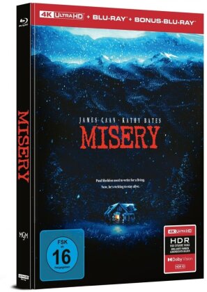 Misery (1990) (Cover B, Limited Collector's Edition, Mediabook, 4K Ultra HD + 2 Blu-rays)