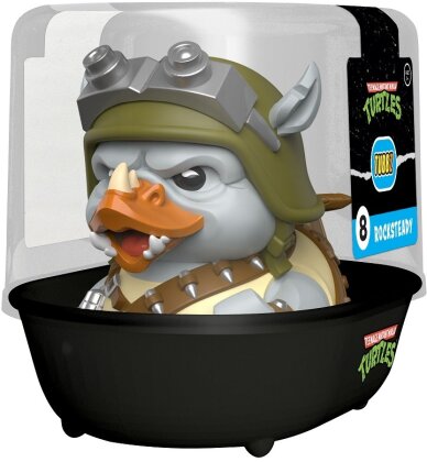 Numskull - TUBBZ Canard de bain - Tortues Ninja - Rocksteady (Première Édition) - 9cm
