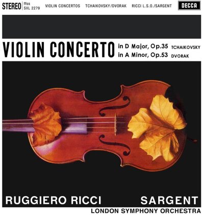 Peter Iljitsch Tschaikowsky (1840-1893), Antonin Dvorák (1841-1904), Sir Malcolm Sargent, Ruggiero Ricci & London Symphony Orchestra - Violin Concerto (Analogphonic, 2, 2014 Edition, 2025 Reissue, Limited Edition, 2 LPs)