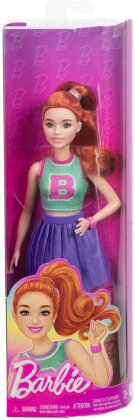 Barbie Fashionista Puppe im Jersey-Oberteil und Faltenrock