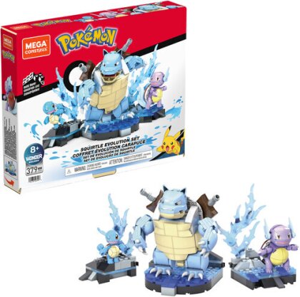 Mega Bloks Pokemon - Pokemon Squirtle Evolution Set Building Toy Set