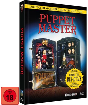 Puppet Master (1989) (Cover B, Limited Edition, Mediabook, Remastered, 2 Blu-rays)