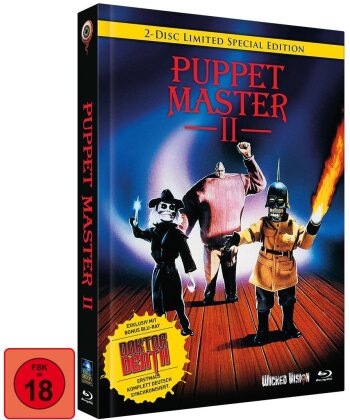 Puppet Master 2 (1990) (Cover B, Limited Special Edition, Mediabook, 2 Blu-rays)