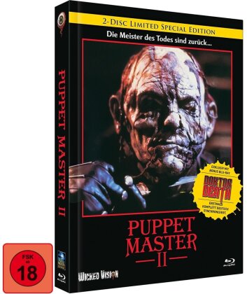 Puppet Master 2 (1990) (Cover C, Limited Special Edition, Mediabook, 2 Blu-rays)