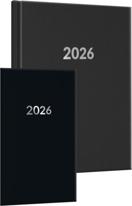 Buchkalender-Set - Buchkalender & Wochenplaner 2026 schwarz