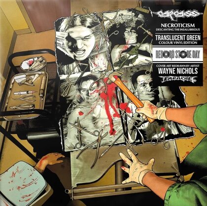 Carcass - Necroticism: Descanting The Insalubrious - (Alternative Artwork By Wayne Nichols) (2025 Reissue, RSD 2025, Green Vinyl, LP)