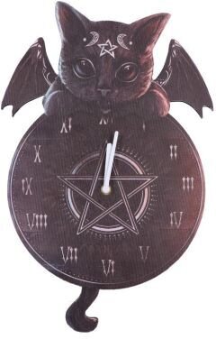 Nemesis Now - Horloge "Malpuss Tickin" 41cm