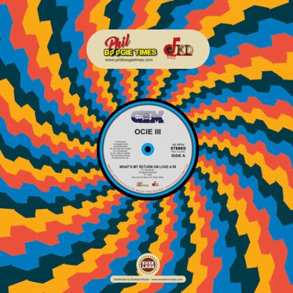 Ocie III - What's My Return On Love (2025 Reissue, Phil Boogie Times, 12" Maxi)