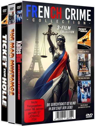 French Crime Collection - Kaltes Blut / The Mad Mustangs / Ticket zur Hölle (Bundle, 3 DVD)