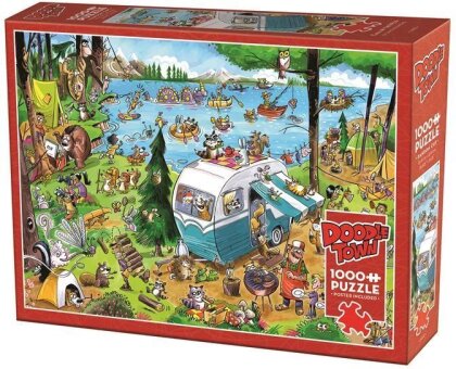 COBBLE HILL PUZZLES - Verrückter Campingplatz 1000 Teile