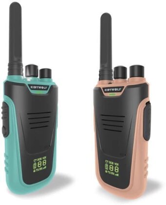 KIDYWOLF - Walkie-Talkies mit Taschenlampe hellblau/rosa