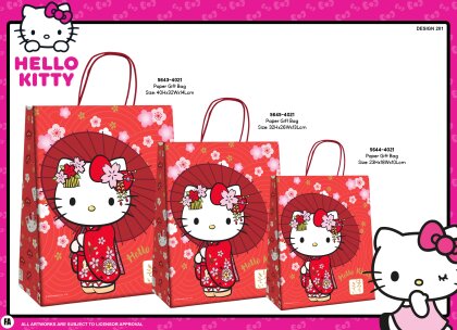 Hello Kitty - Sac de courses en papier