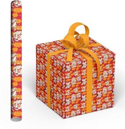 Papier cadeau "Lucky Cat" 70cm x 200cm