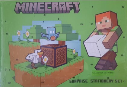 Calendrier de l'Avent - Surprise Stationery Set - Minecraft