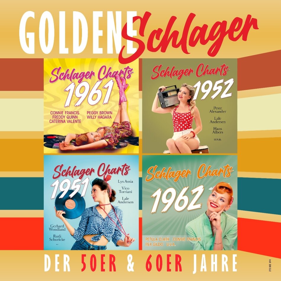 Goldene Schlager der 50er & 60er Jahre 4 LPs