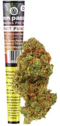 Green Passion CBD Doobie (Pre-Rolled) - Fruit Punch