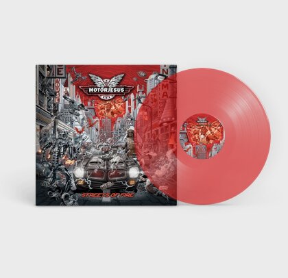 Motorjesus - Streets of Fire (Papersleeve Limited Edition, Red Transparent Vinyl, LP)