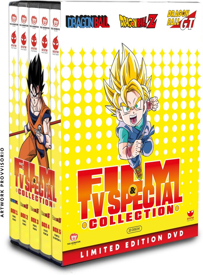 Dragon Ball - Film & TV Special Collection Édition Limitée, 20 DVD