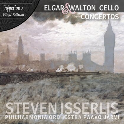 Sir Edward Elgar (1857-1934), Sir William Walton (1902-1983), Paavo Järvi, Steven Isserlis & Philharmonia Orchestra - Cello Concertos (LP)