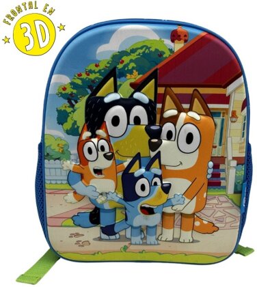 Sac à dos 3D - Enfant - Famille Heeler - Bluey - 30 cm