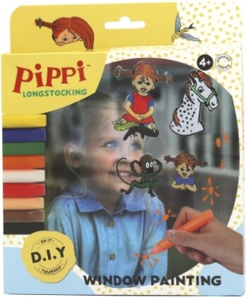 Pippi Langstrumpf Fensterfarbe