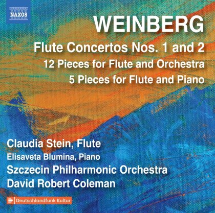David Robert Coleman, Claudia Stein, Elisaveta Blumina & Mieczyslaw Weinberg (1919-1996) - Flute Concertos 1 & 2, 12 Pieces For Flute And Orchestra - 5 Pieces For Flute And Piano