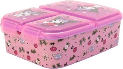 Boite à Repas - Kuromi Cherry & Spoon - Sanrio - Multi Compartiments