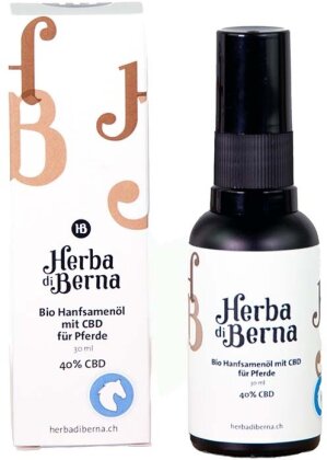 Herba di Berna Bio Hanfsamenöl mit CBD für Pferde