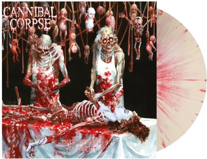 Cannibal Corpse - Butchered At Birth (2025 Reissue, Limited Edition, White W/ Red Splatter Vinyl, LP)