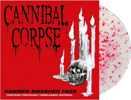 Cannibal Corpse - Hammer Smashed Face (2025 Reissue, Limited Edition, Clear W/ Red Splatter Vinyl, LP)