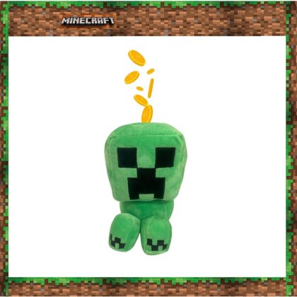 Tirelire en Peluche - Creeper - Minecraft - 20 cm