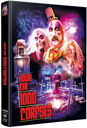 House of 1000 Corpses (2003) (Wattiert, Edizione Limitata, Mediabook, Blu-ray + DVD)