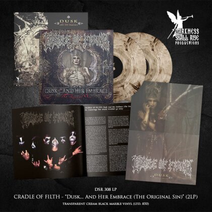 Cradle Of Filth - Dusk And Her Embrace (The Original Sin) (2025 Reissue, Cream / Black Marble Vinyl, 2 LPs)