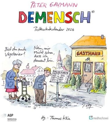 Demensch. Postkartenkalender 2026
