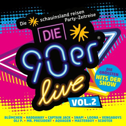 Die 90er Live Vol. 2 - Die Größte 90er Party (2 CD)