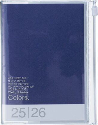 MARK'S 2025/26 Taschenkalender, A6 Colors - Purple