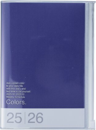 MARK'S 2025/26 Taschenkalender, B6 Colors - Purple