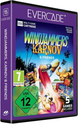 Blaze Evercade Windjammers - Karnov & Friends Cartridge