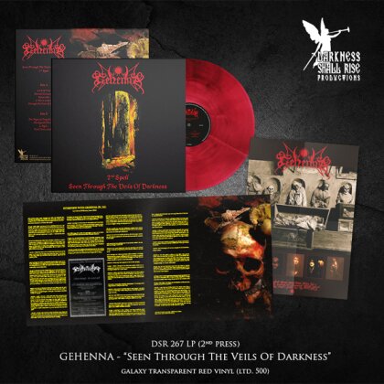 Gehenna - Seen Through The Veils Of Darkness - Second Spell (2025 Reissue, Galaxy Transparent Red/Black Vinyl, LP)