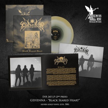 Gehenna - Black Seared Heart (2025 Reissue, Silver/Gold Vinyl, LP)