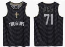 Tupac - Thug Life Black Basketball Jersey