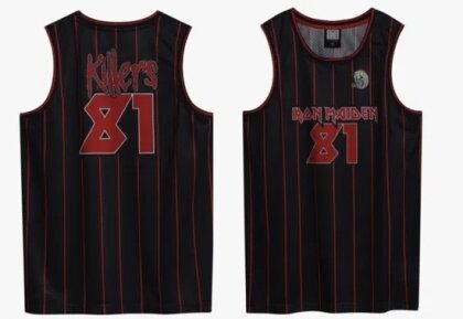 Iron Maiden - Killer Black Basketball Jersey