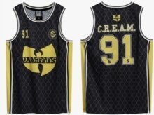 Wu Tang Clan - Wu Tang Clan Cream Black Basketball Jersey Xx Large
