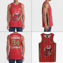 Rolling Stones - Voodoo Lounge Red Basketball Jersey
