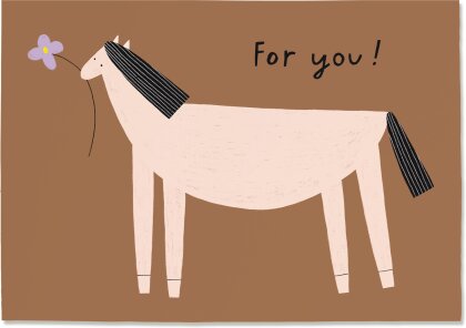Postkarte Pferd For You