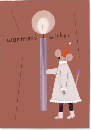 Postkarte Warmest Wishes