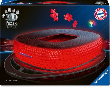3D Puzzle Iconics: Allianz Arena - mit Licht