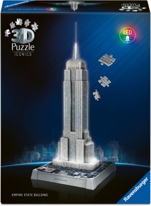 3D Puzzle Iconics: Empire State Building - mit Licht